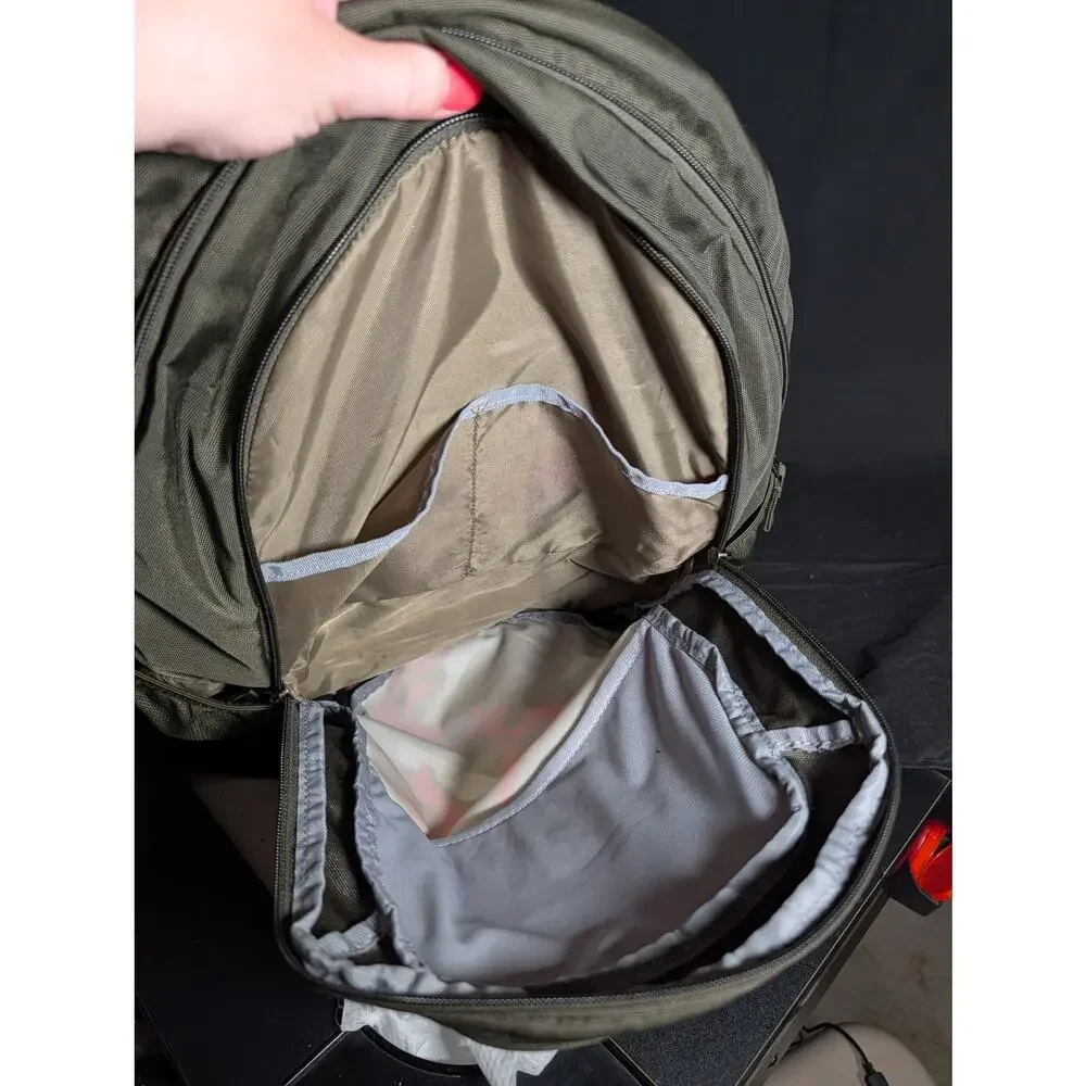 Under Armour Hustle Backpack Camo Olive Green Laptop School Sports Travel Bag
